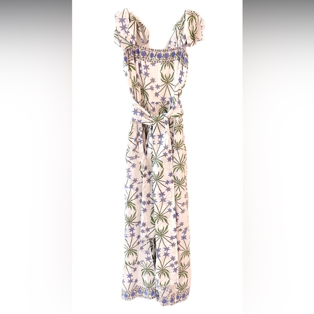 Sue Sartor Annabel Bermudiana Iris Purple Floral Sundress NWOT Medium M
